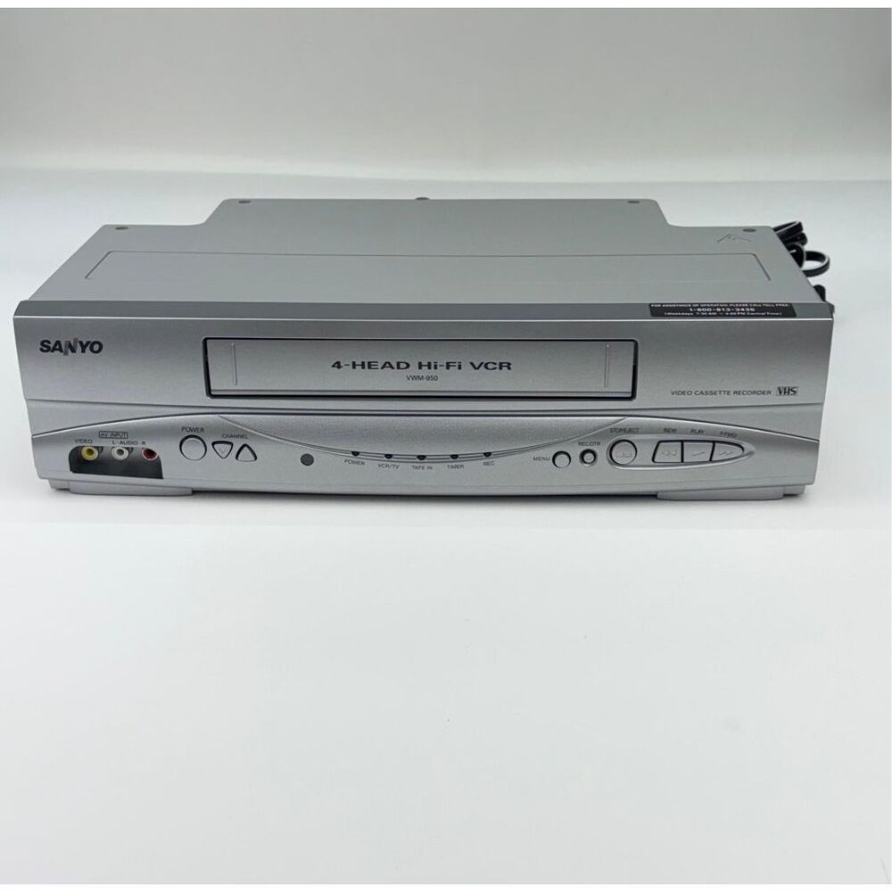 Sanyo VWM-950 VHS Player 4-Head Hi-Fi Stereo VCR NEW Open Box - Picture 5 of 11